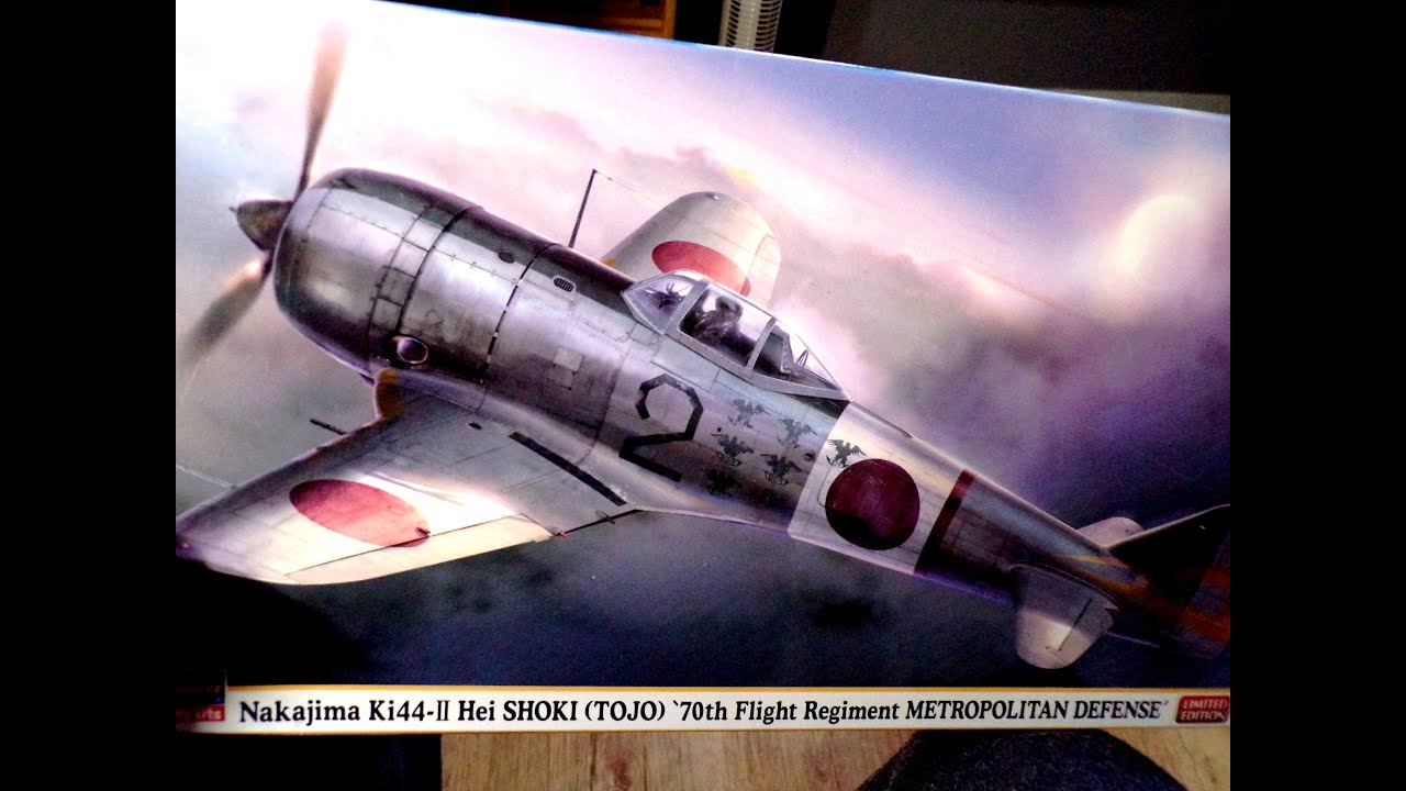 Nakajima Ki44-II Hei Shoki (Tojo) 1/48 scale by Hasegawa.