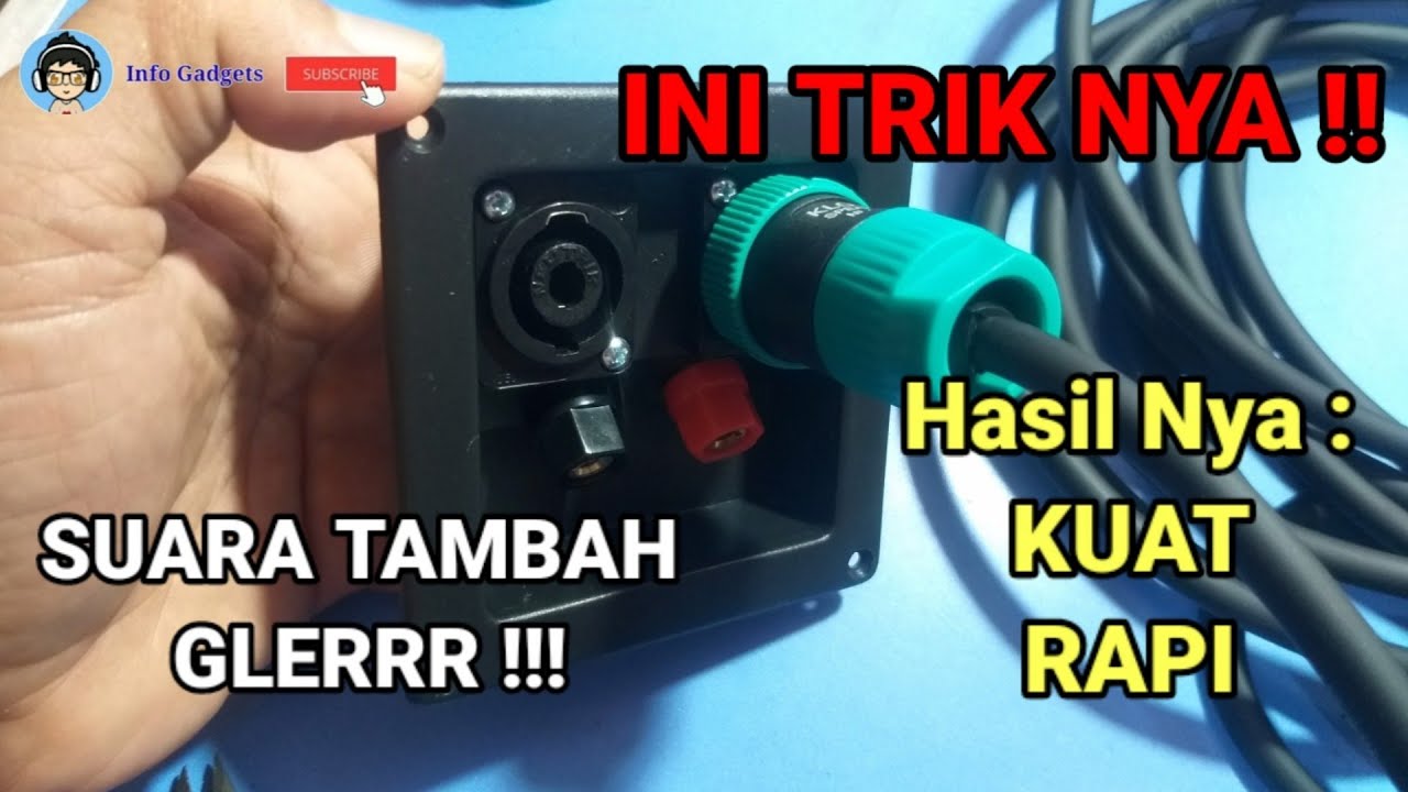 Cara Pasang Kabel Ke Speakon Speaker