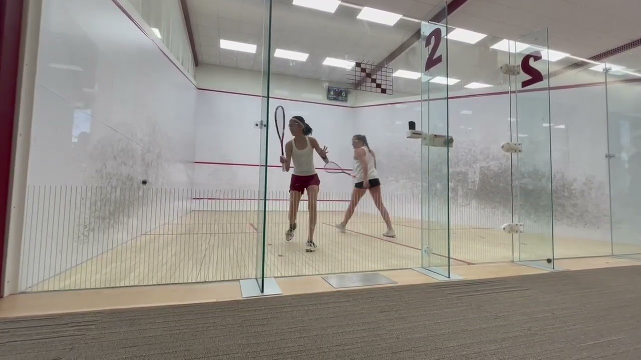Ellis Chung (red shorts) vs. Virginia Wood, 4.15.23 - NTA/SquashFit Academy Junior Gold