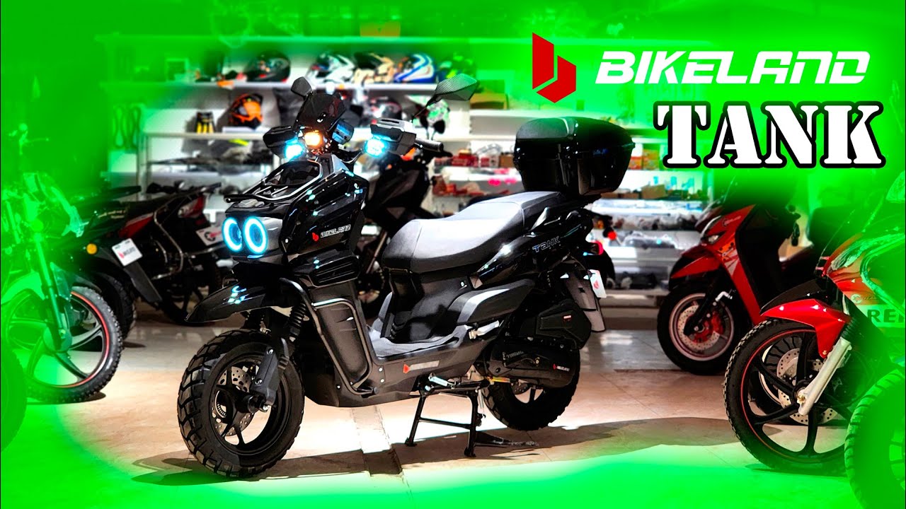 BIKELAND TANK Skuter obzori