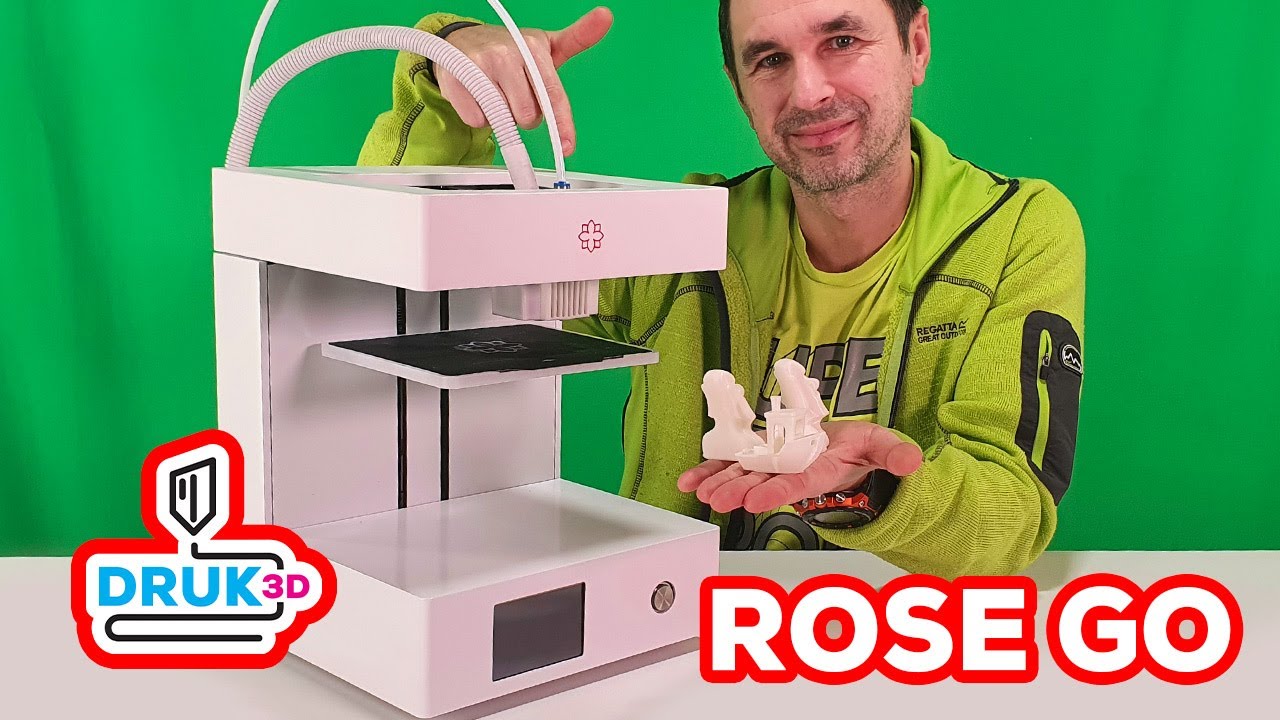 D043. Druk3D - Rose Go - super dokładna drukarka. Unboxing i pierwsze testy druku