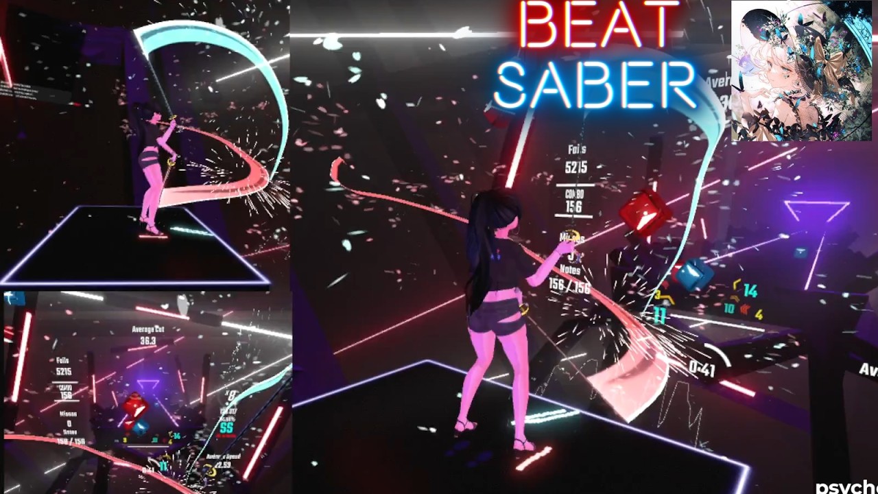 【ビートセイバー】psychology -  Adust Rain (Normal RANK ★6.84)／ Mapper ViSi