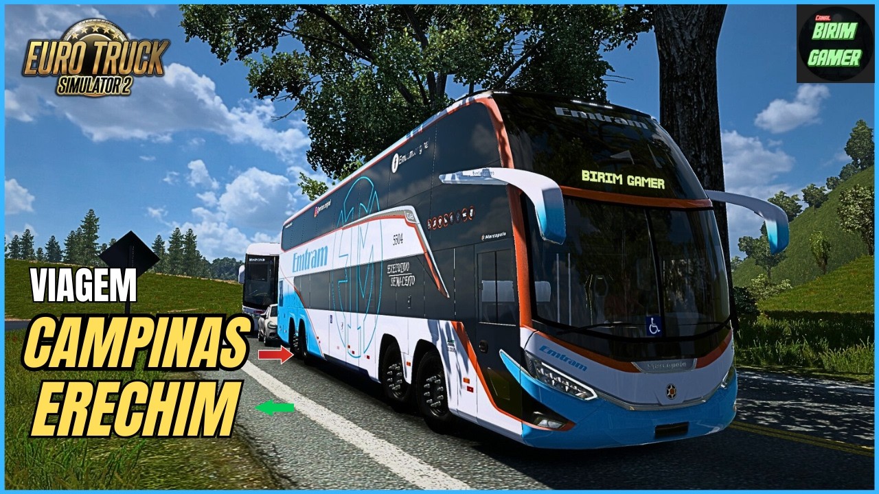 CAMPINAS → ERECHIM | VIAGEM REALISTA DE ÔNIBUS NO ETS2