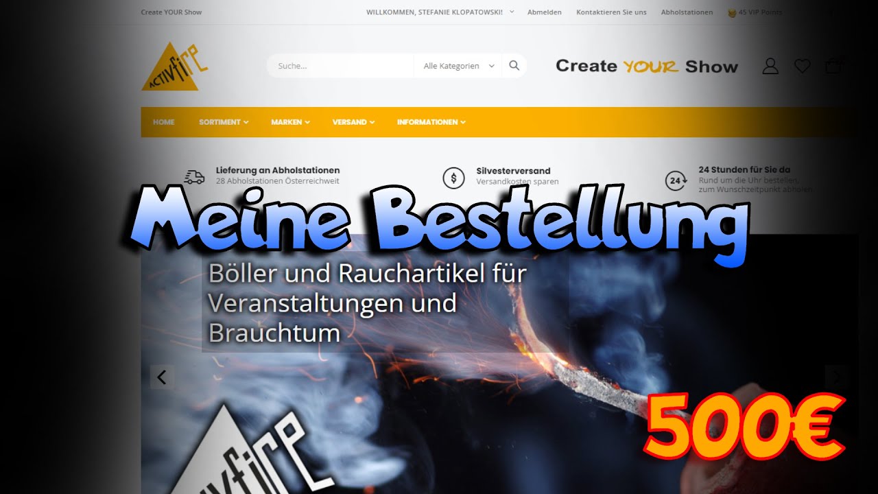 ACTIVFIRE XL 500&euro; FEUERWERK BESTELLUNG 2022/23