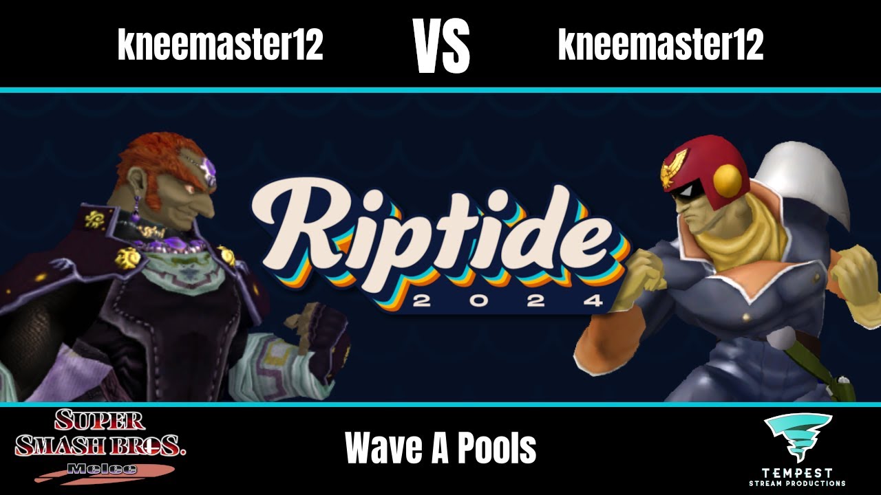 kneemaster12 (Ganondorf) vs kneemaster12 (Captain Falcon) - Melee Wave A Pools - Riptide 2024