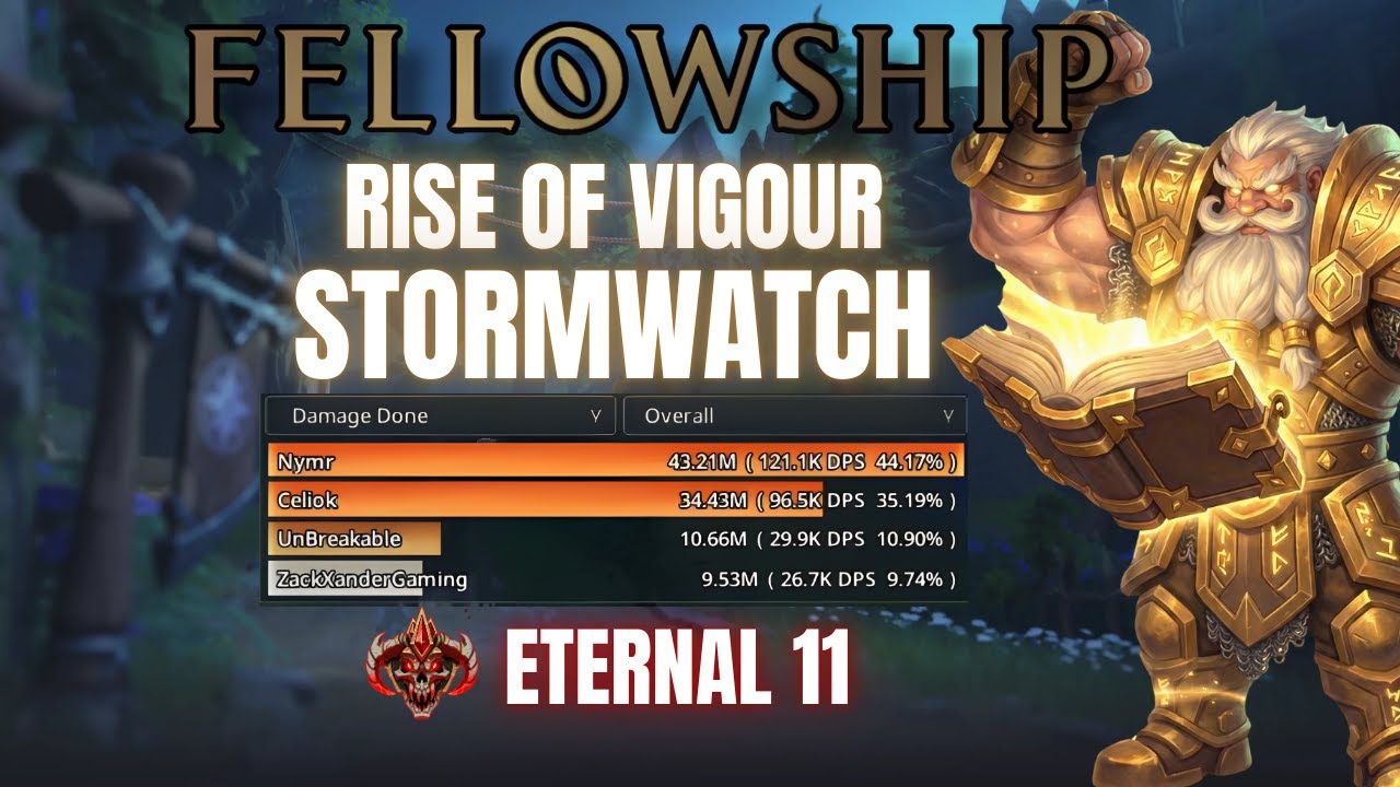 Fellowship Rise of Vigour | Stormwatch Eternal 11 | Healer POV