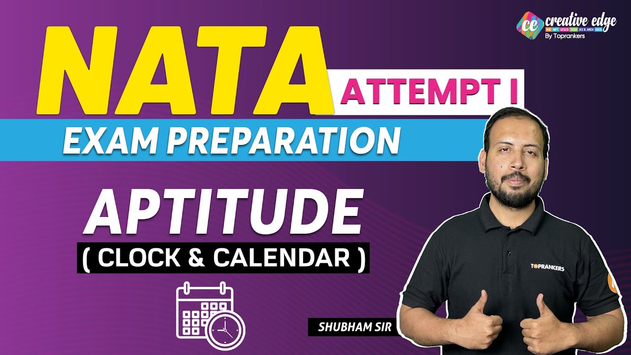 NATA 2023 Exam Preparation | Aptitude (Clock & Calendar) Preparation for NATA | NATA 2023 Exam