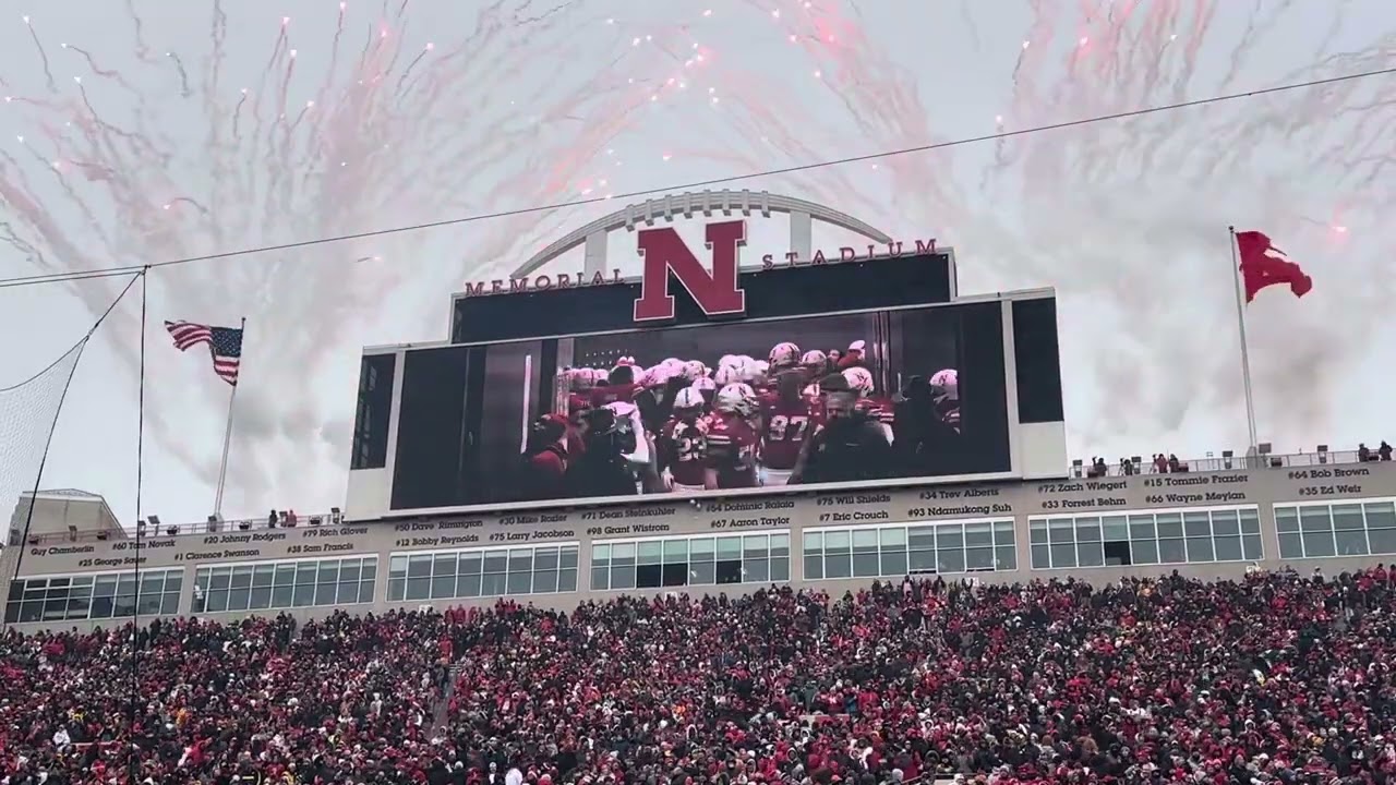 Nebraska Football: Pre-Game Video and Tunnel Walk on Senior Day