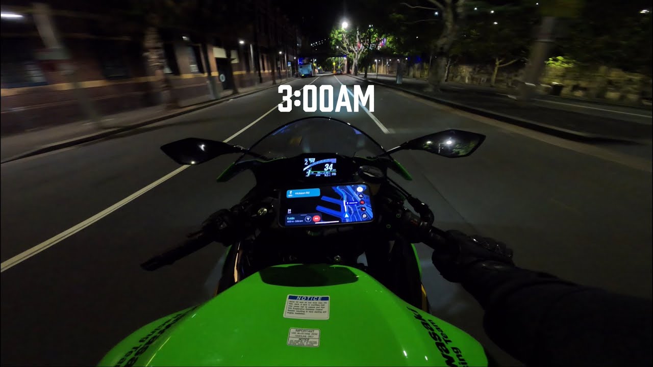 It’s 3:00am. M4 GP19 PURE Sound Midnight Ride in the City | 2025 Kawasaki Ninja ZX-6R