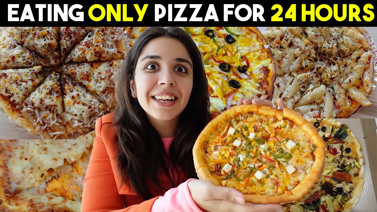 I eat ONLY Pizzas for *24 HOURS* Devil Pizza, Peri Peri Pizza, Chocolate Pizza & More | Heli Ved