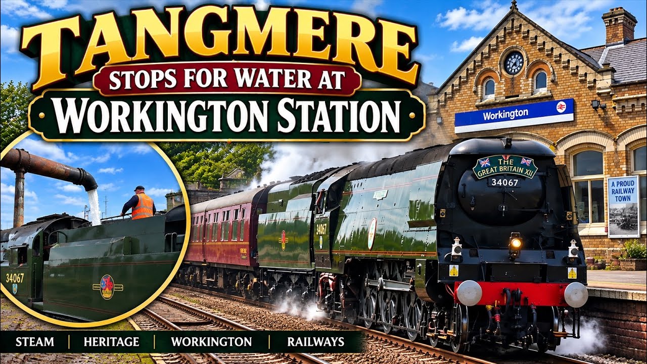 Tangmere Stops for Water at Workington Station - 29th April 2025