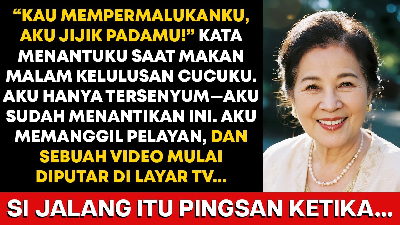 “Kau mempermalukanku, aku jijik padamu!” kata menantuku saat makan malam kelulusan cucuku