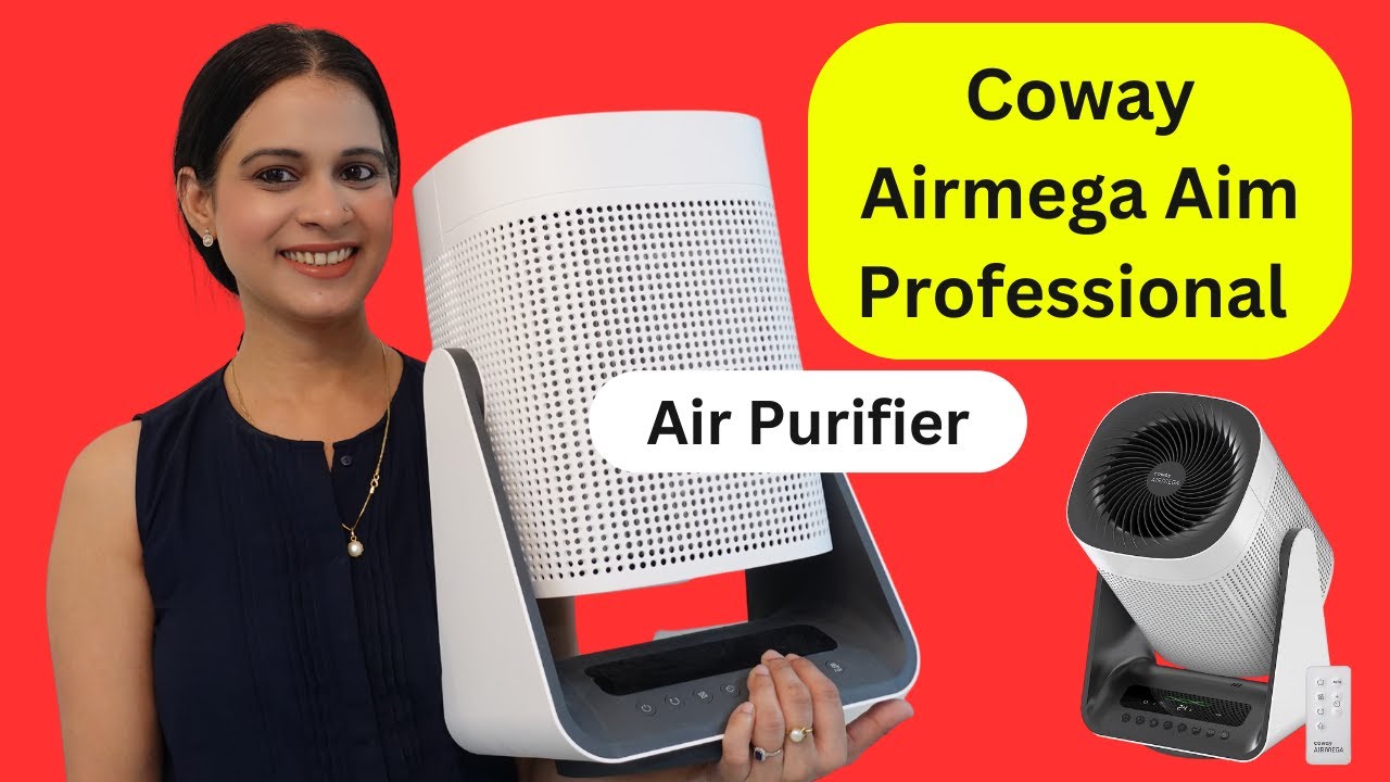 COWAY Airmega AIM Professional Air Purifier Home,Filter Life 8500 Hrs, Traps 99.99% Virus & Pm 0.1