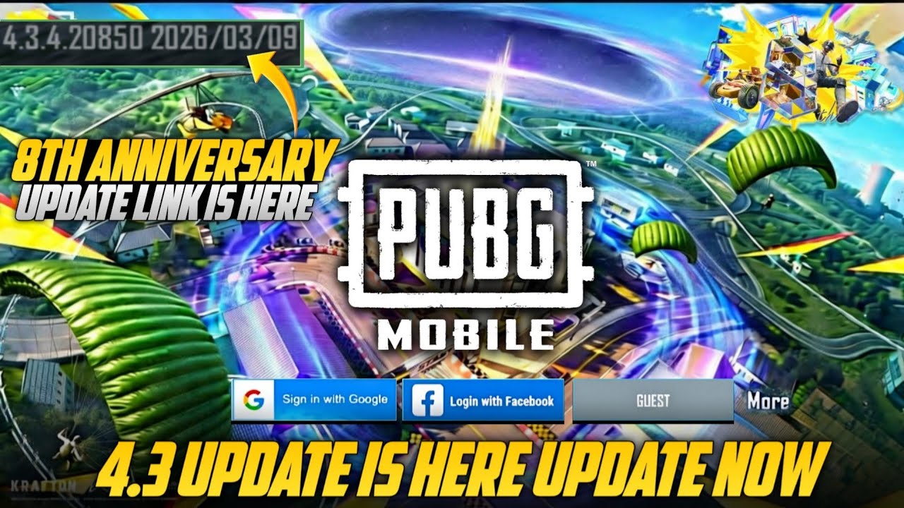 PUBG Mobile 4.3 Update Is Here | How To Download 8 Anniversary PUBG Mobile 4.3 Version With Link