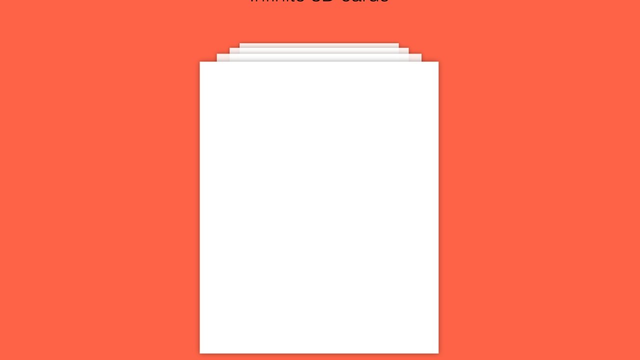 3D css cards