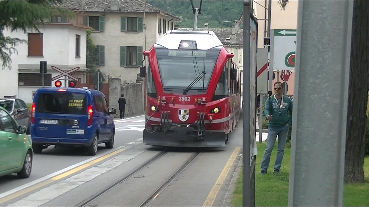 Views of Tirano, a City in Northern Italy
