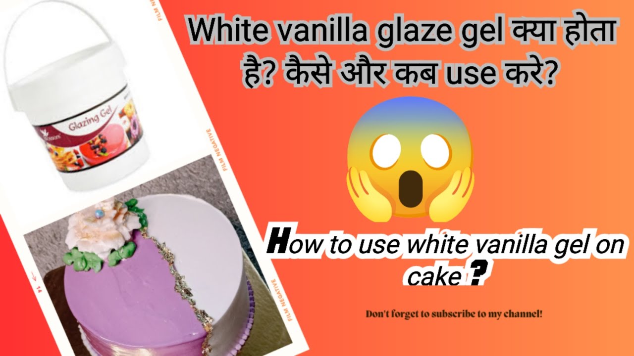 All about white vanilla glaze gel |uses of white cold gel in cake |satisfying cake decorating ideas💡