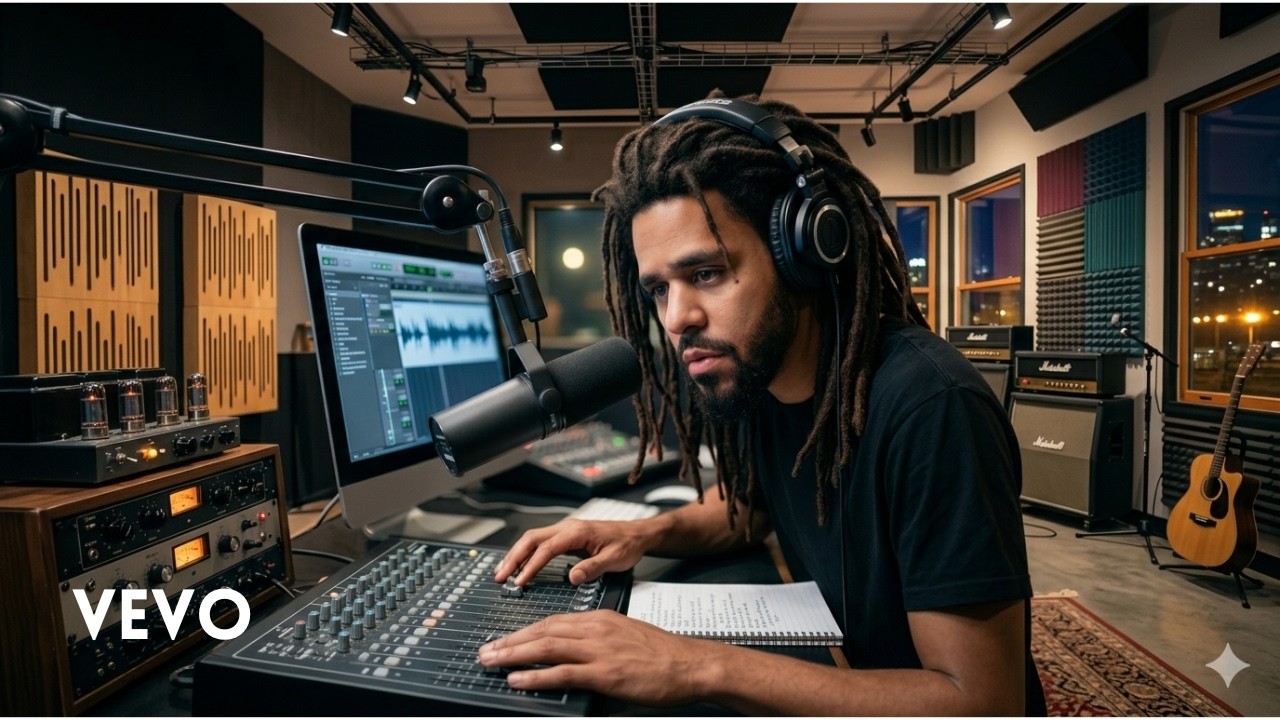 J. Cole - One Foot Forward(Lyrics Video)