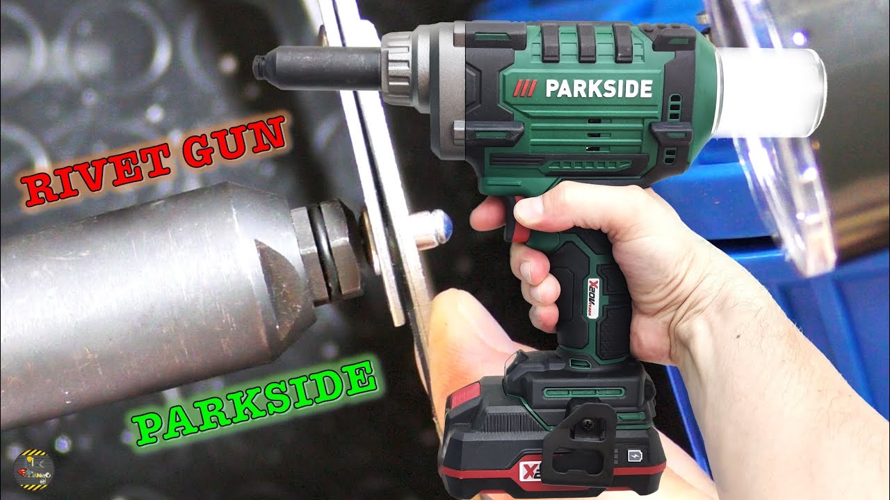 PARKSIDE RIVETTATRICE brushless ricaricabile 20v PBNSG 20-Li A1 - Recensione, test e cambio ganasce