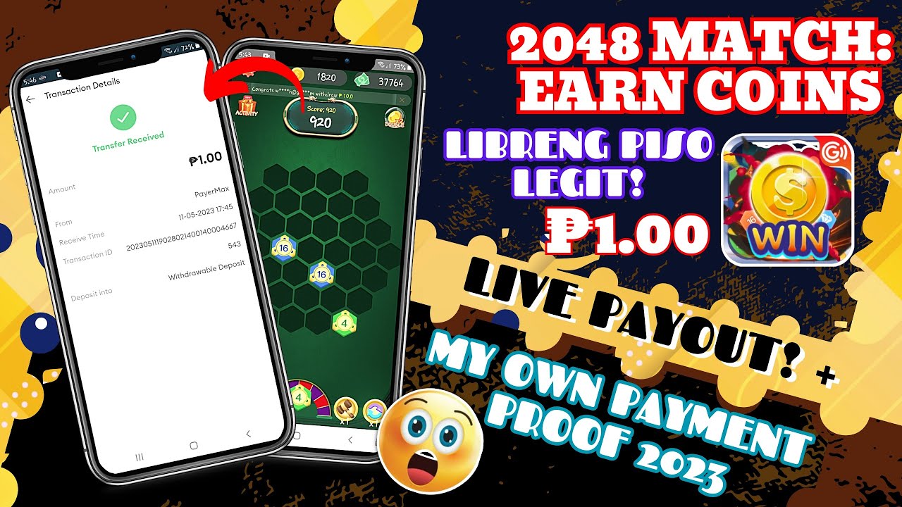 2048 Match Earn Coins! | Live Withdrawal + My Own Payment Proof! | Legit Application 2023!