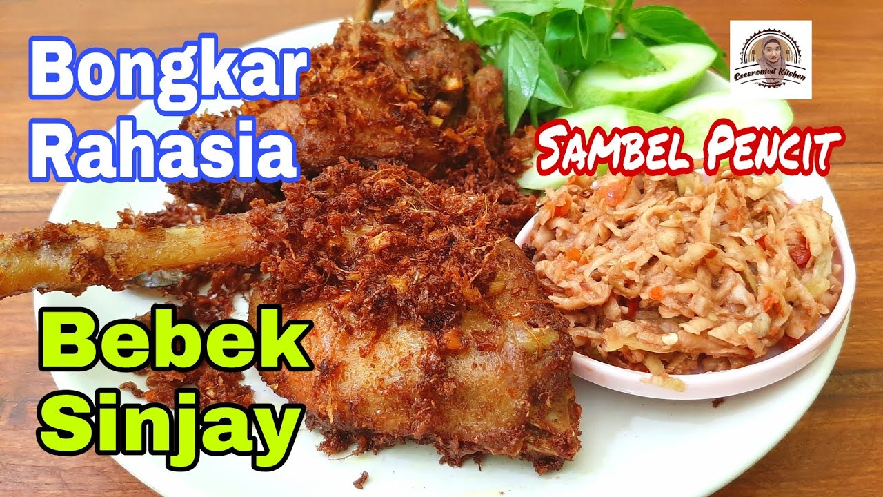 Bongkar Rahasia Bebek Sinjay Sambel Pencit, Plus Kremesan Bumbu