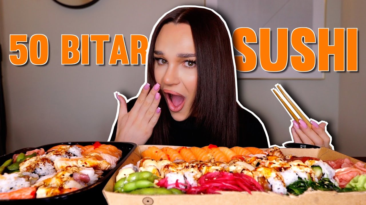 50 BITAR SUSHI CHALLENGE (för tredje gången!)