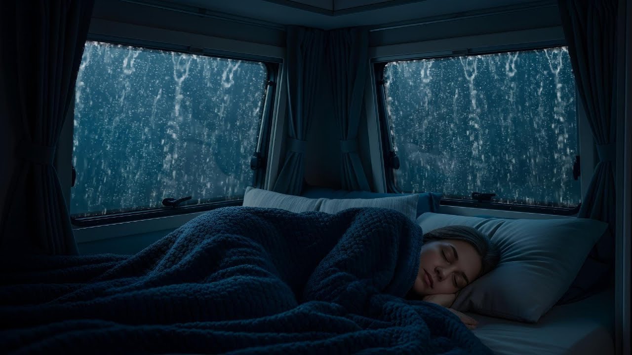 Relaxing Rain Car 🚗 Rain Sounds in Car with Thunder | Heavy Rain Sounds for Sleeping Tonight