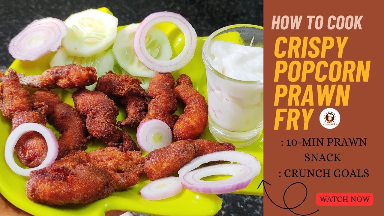 Popcorn Prawn Fry Recipe🍤Crispy Seafood Snack in Minutes| |@AfFoodcourt#PopcornPrawn#PrawnFry#like