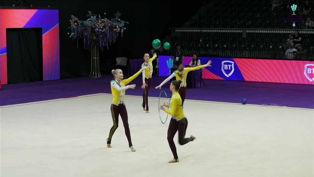 FIN  3ball2hoop Seniors  FIG RG WCCup Cluj Napoca 2025 FIN KAPIAINEN Nea, KURVI Miisa, MAEKINEN Lumi