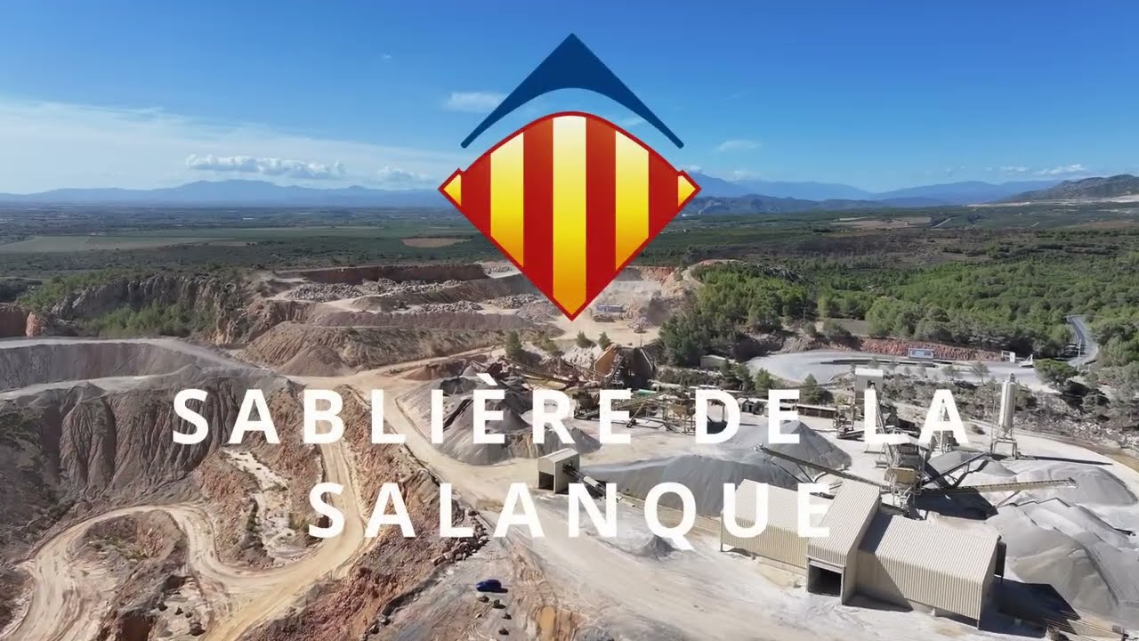 Vidéo drone de carrière et sablière en Occitanie