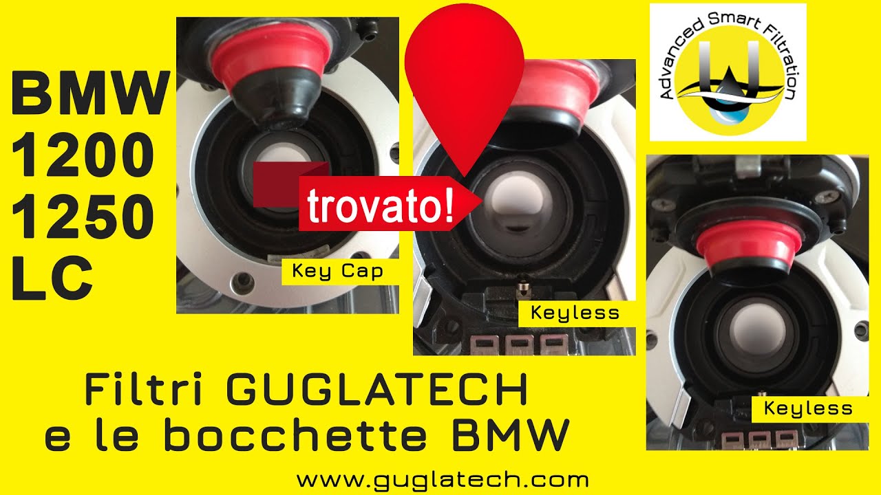 Filtri Benzina al bocchettone Guglatech per BMW1200/1250 LC e Bocchette BMW