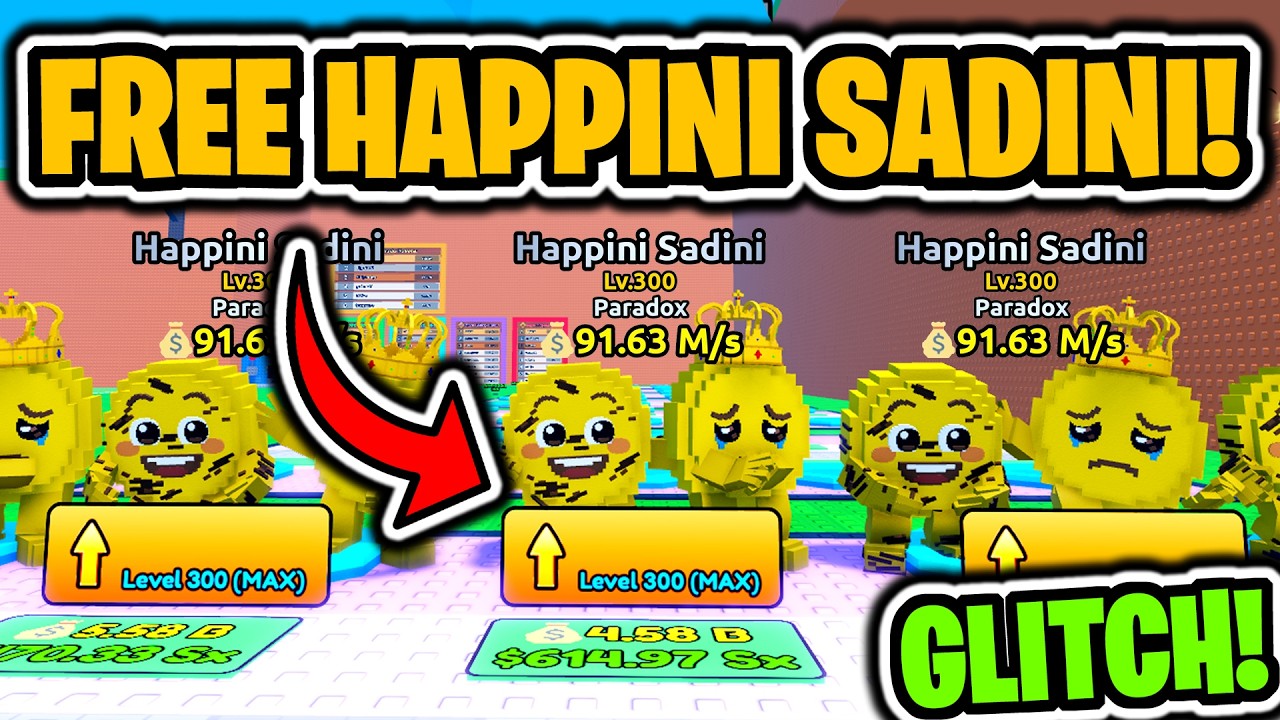 HOW TO GET HAPPINI SADINI IN ESCAPE TSUNAMI FOR BRAINROTS FOR FREE! (PARADOX BRAINROT FOR FREE)