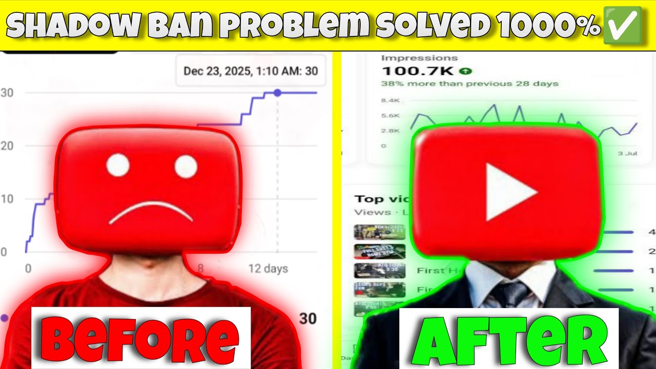 How To Remove YouTube Shadow Ban in 2025 🔥( 100% Solve )