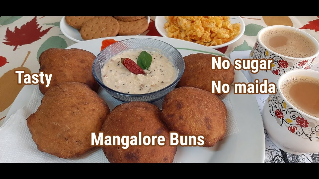 Mangalore Buns recipe using wheat flour & Jaggery | Banana Buns recipe | Banana Puri recipe