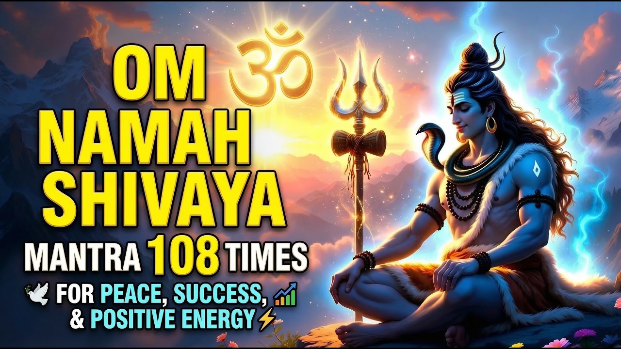 ॐ नमः शिवाय मंत्र 108 बार | Powerful Shiva Mantra for Peace, Success & Positive Energy | Shiva Chant