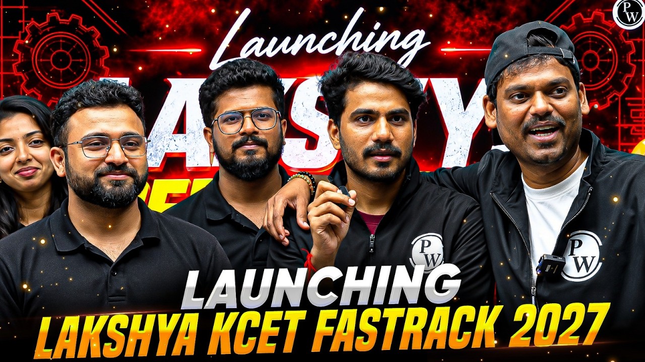🔥 THE RANK MACHINE IS BACK! 🚀 Lakshya KCET Fastrack 2027 | Comeback Time! #KCET2027