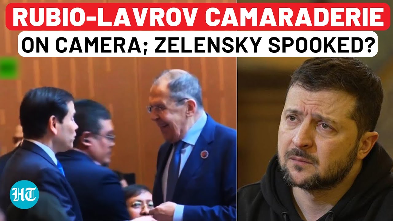 Rubio, Lavrov Laugh, Smile, Shake Hands During Mystery Exchange On Camera; Zelensky Spooked?