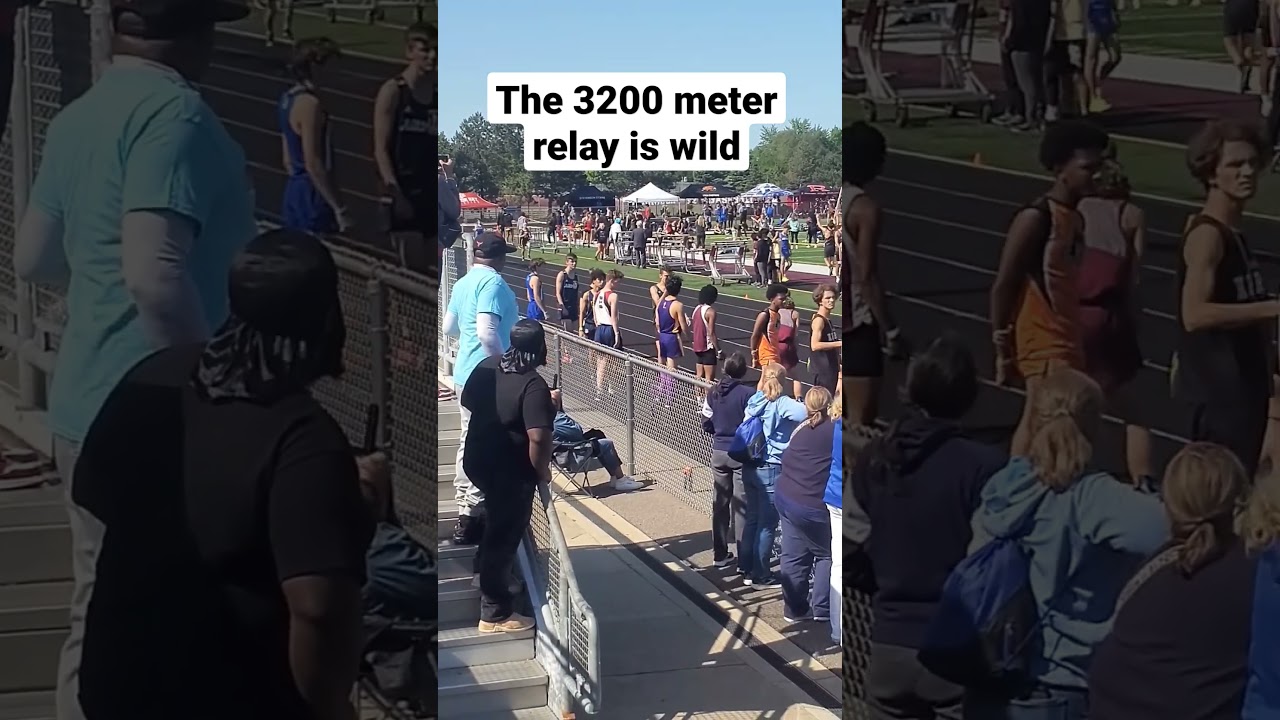 The 3200 meter relay is wild 