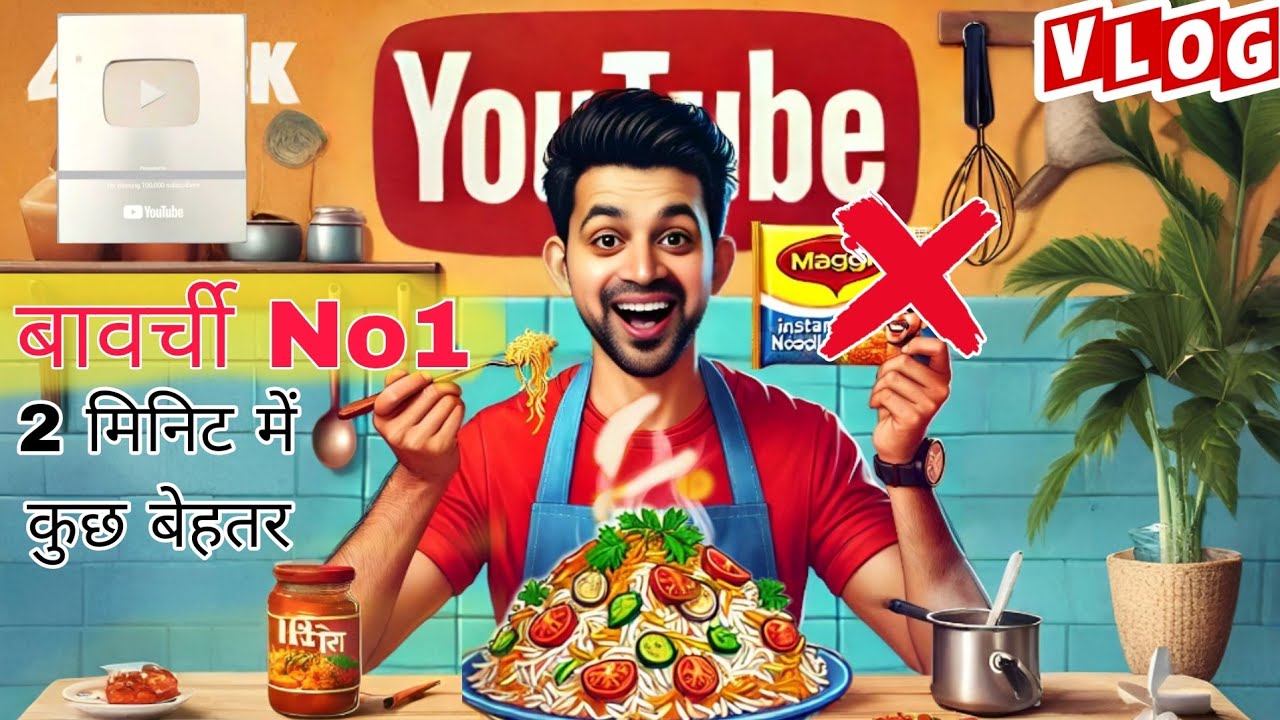 2 Minute me Maggi nhi Usse badhiya kuch | आज बावर्चीगिरी | Veg Biryani | Fastfood |  Daily vlogs