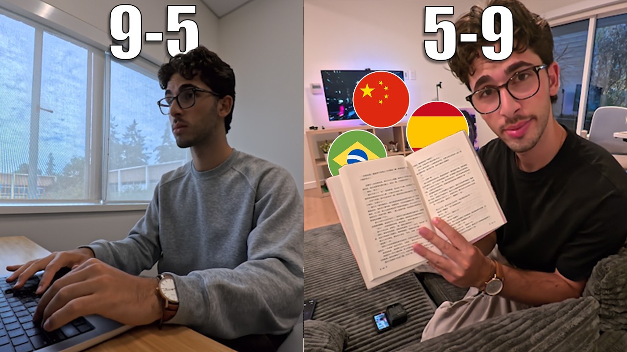 How I Learn Multiple Languages While Working a 9-5 (just copy me)