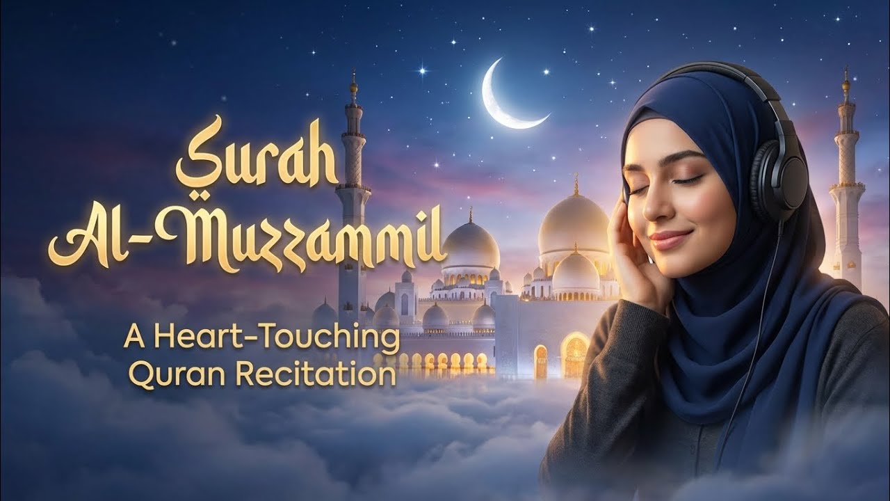 SURAH AL-MUZZAMMIL || with Beautiful Voice | Peaceful & Heart Touching Recitation ||Episode 0008