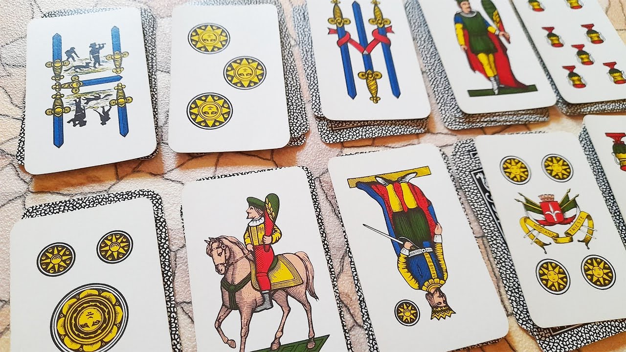 Solitario di MARIA ANTONIETTA con le carte NAPOLETANE