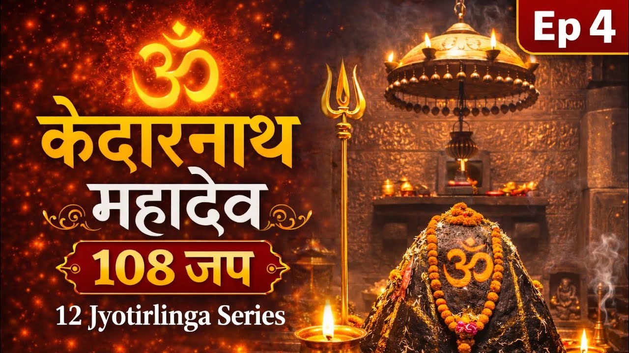 केदारनाथ ज्योतिर्लिंग मूल मंत्र 🔱 108 जप | Kedarnath Shiv Mantra | 12 Jyotirlinga Series | Ep 3