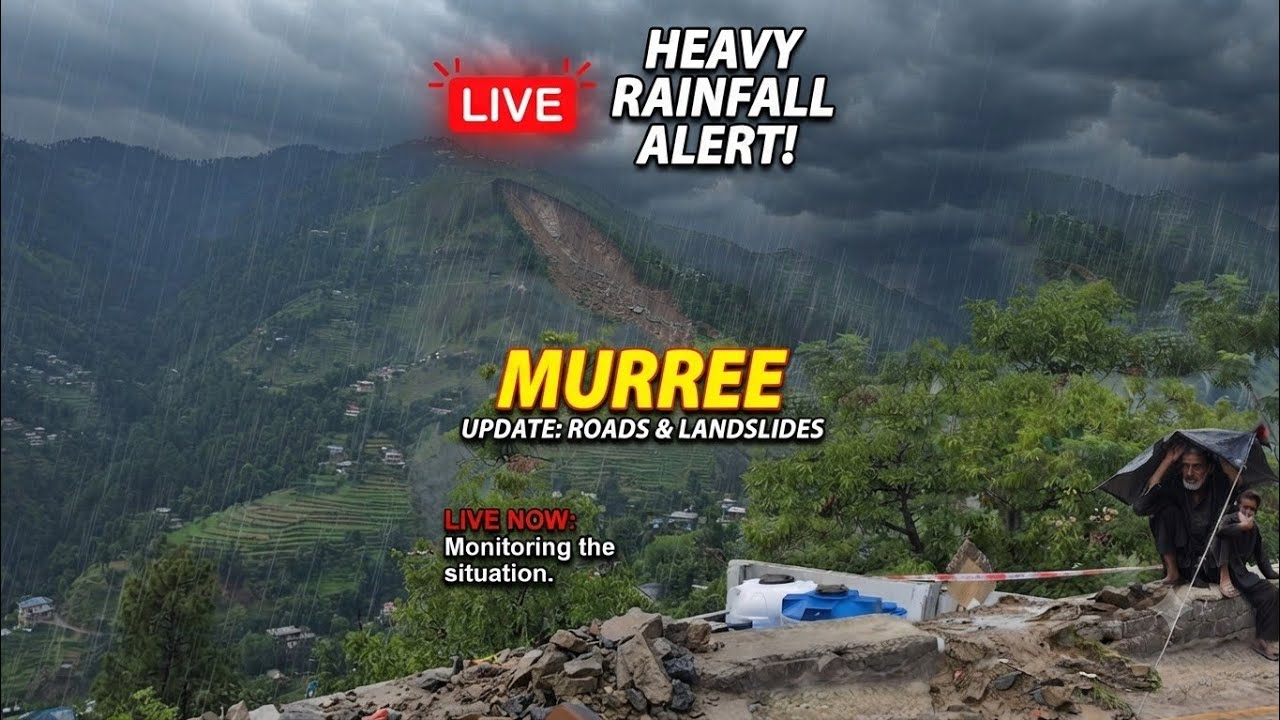 Murree Landslide Disaster Live: Road Blockage Update & Heavy Rain Alert