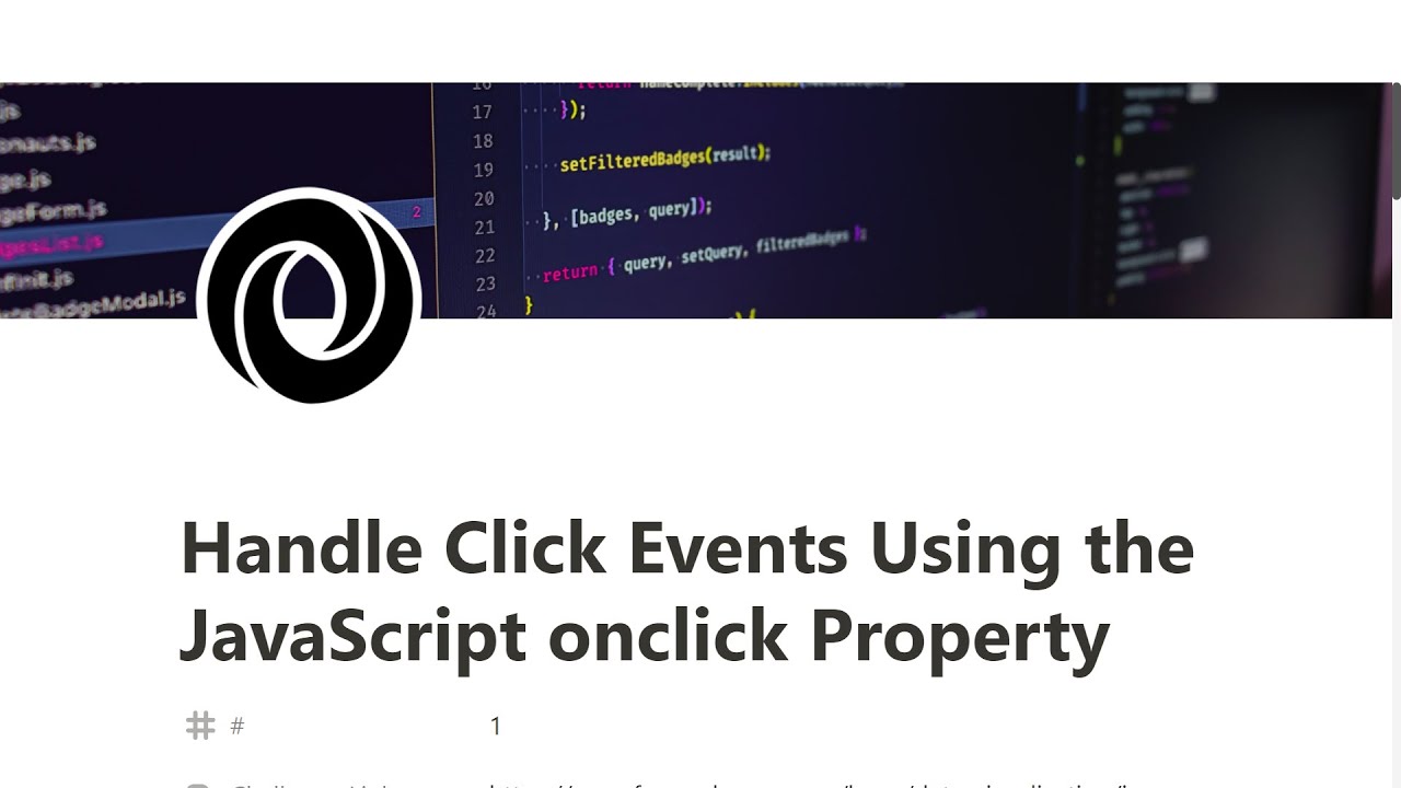 1 - Handle Click Events with JavaScript onclick - JSON APIs and AJAX - freeCodeCamp Tutorial