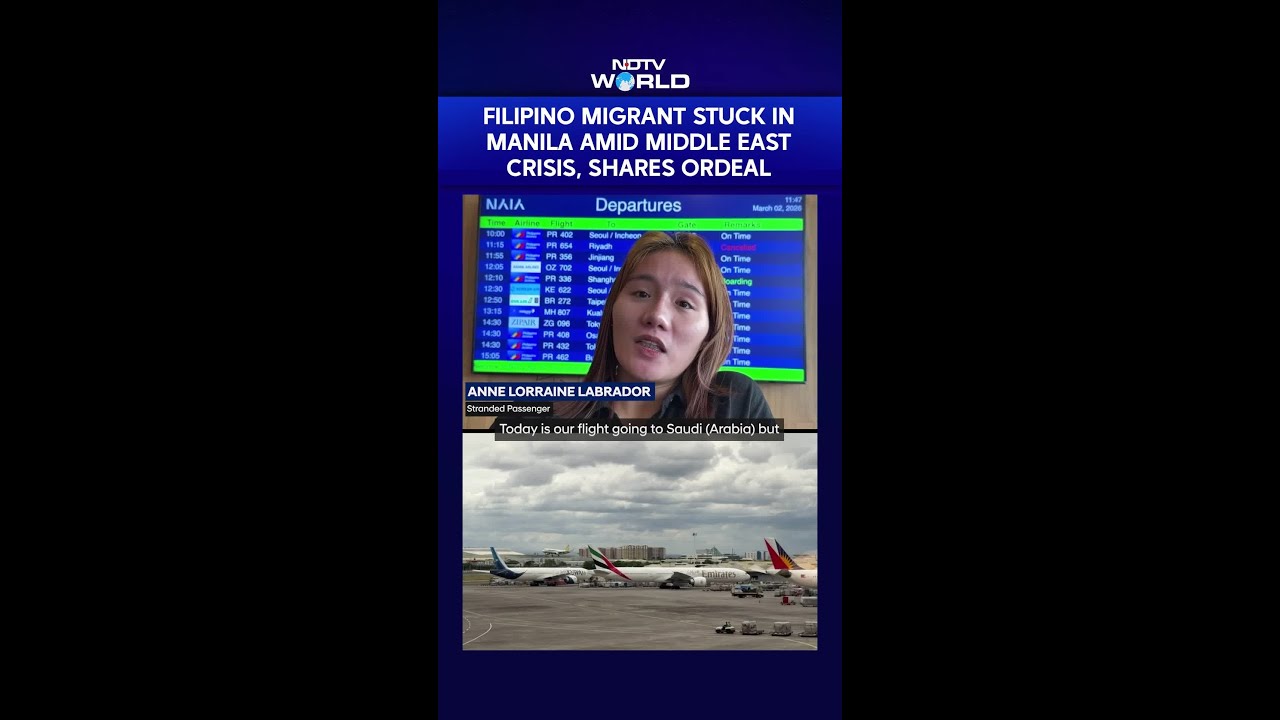 US Iran War | Filipino Migrant Stuck In Manila Amid Middle East Crisis, Shares Ordeal