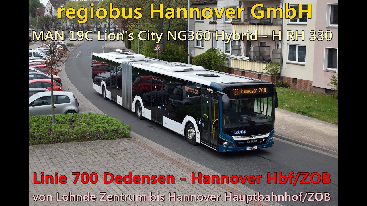 Soundaufnahme: regiobus Hannover-Wagen 330 [MAN New Lion's City 19C NG360 Hybrid] [2022] Voith