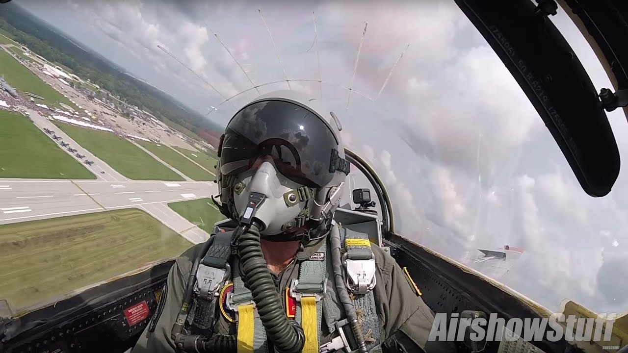 F-100 Super Sabre Cockpit Cam - Terre Haute Airshow 2018