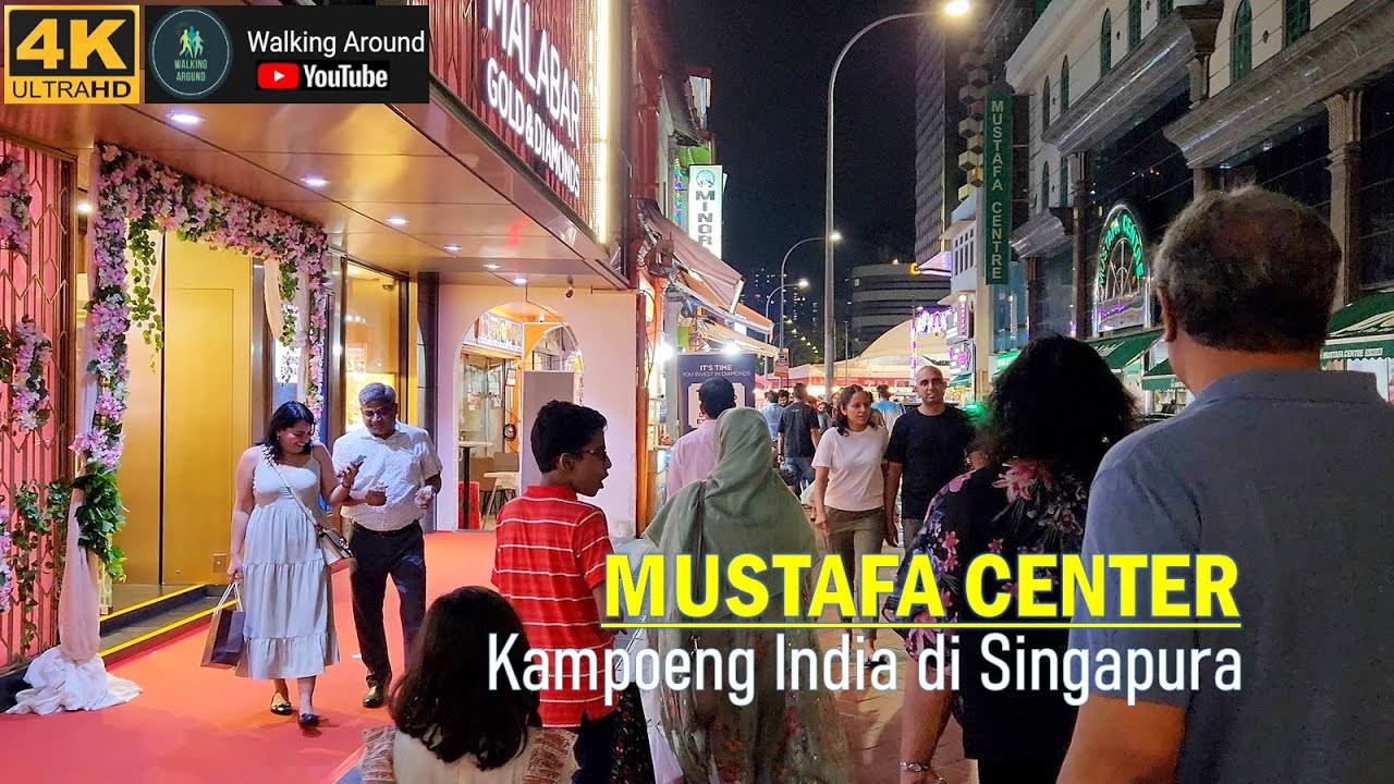 walking around MUSTAFA CENTRE❗ Little India [Kampung India] in Singapore [4k60fps video]