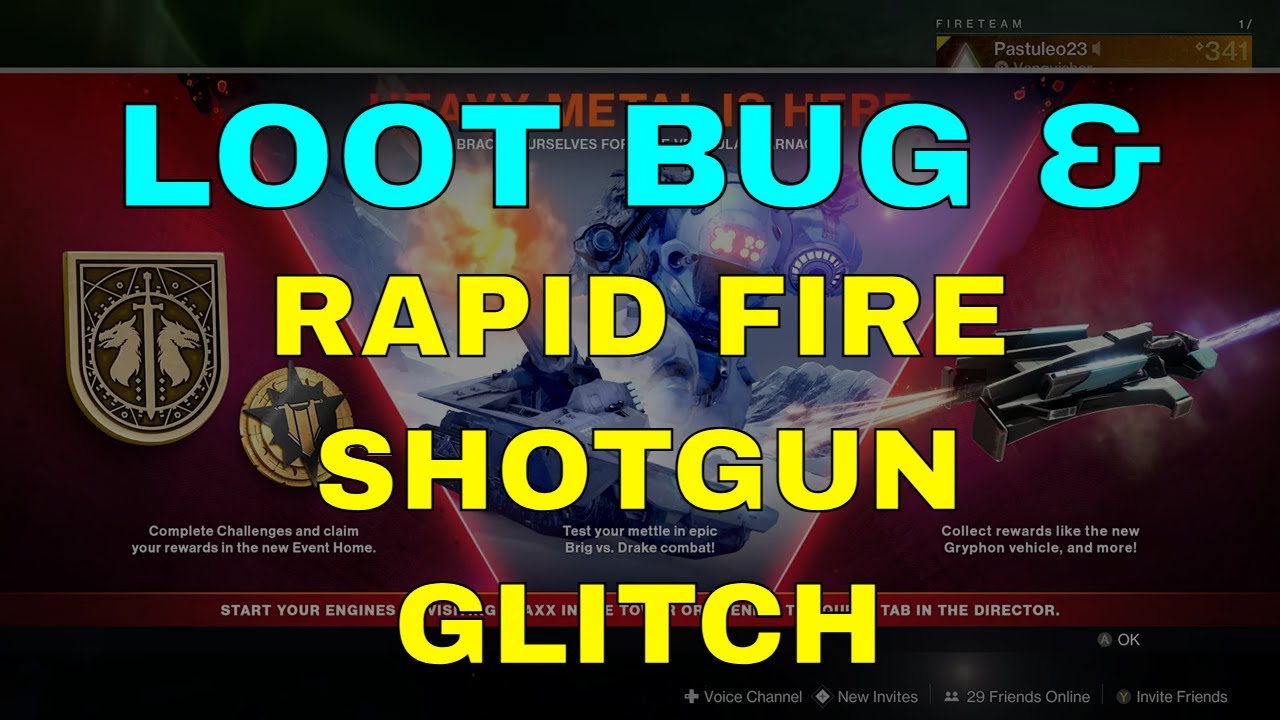 INSANE LOOT BUG & RAPID FIRE SHOTGUN *DOUBLE RPM GLITCH Heavy Metal Trachinus Shotgun - *Less Than